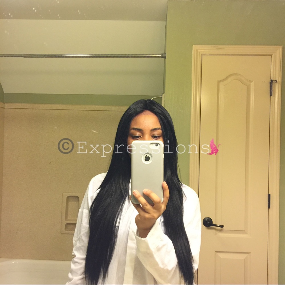 Lace Front Wig Synthetic Straight Long